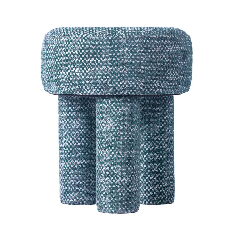 Casafoyer Claire Teal Knubby Stool image number 3