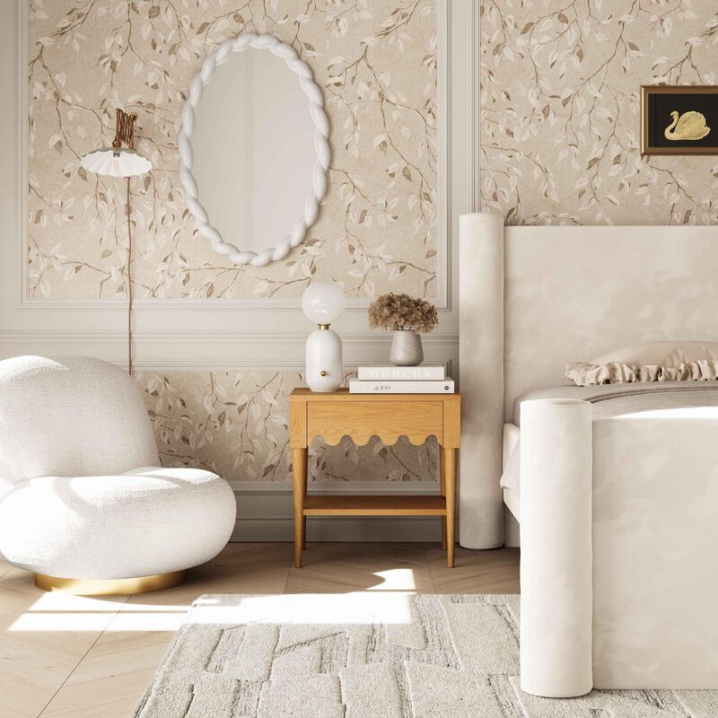 Casafoyer Oodle Natural Ash Nightstand image number 1