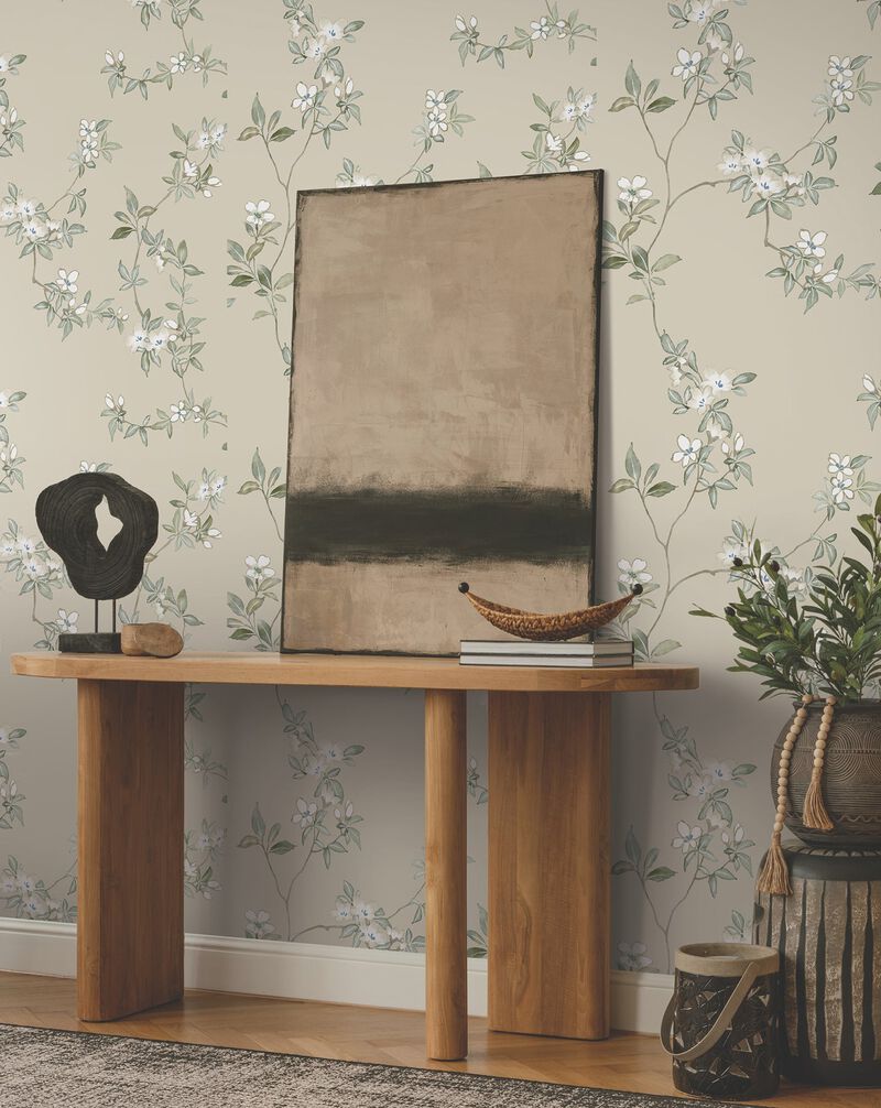 April Blossom Taupe Wallpaper (Double Roll) image number 4
