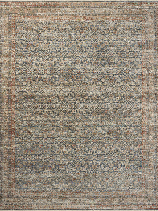 Heritage HER-12 Blue / Rust 3''0" x 5''0" Rug by Patent Pending