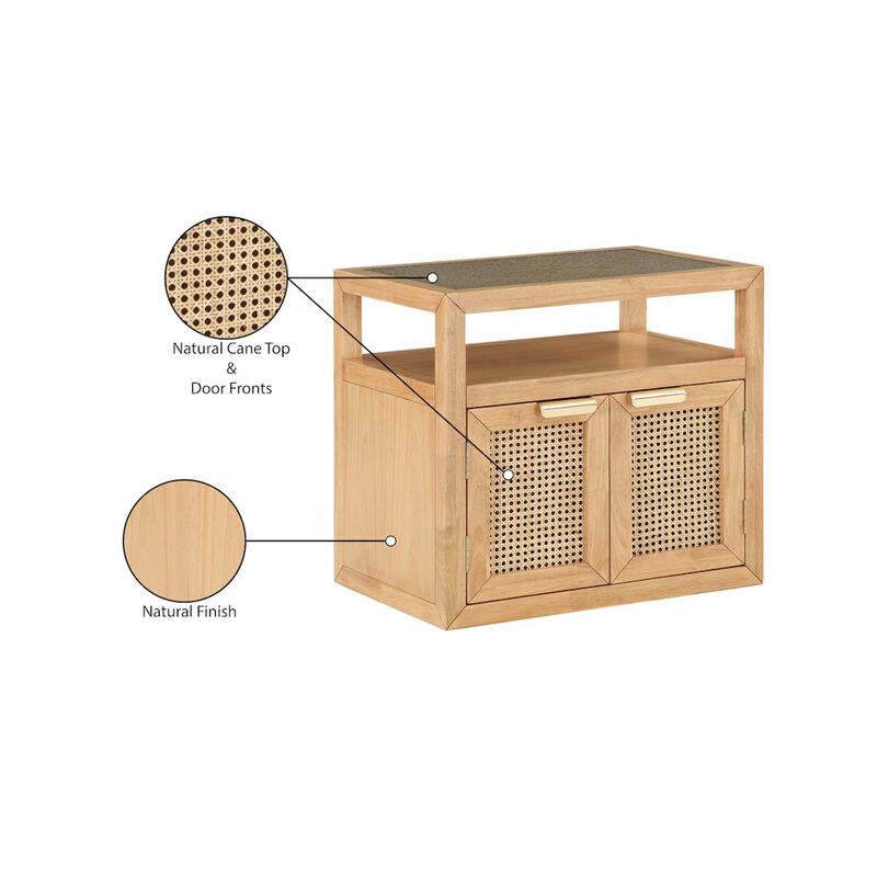 Meridian Furniture Cole Natural Night Stand