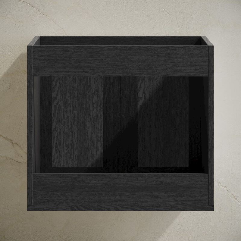Classe 24" Wall-Mounted Bathroom Vanity in Black Oak without Sink Top image number 4