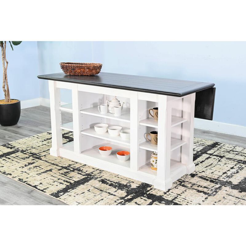 Sunny Designs Carriage House Kitchen Island, 13 Drop Leaf