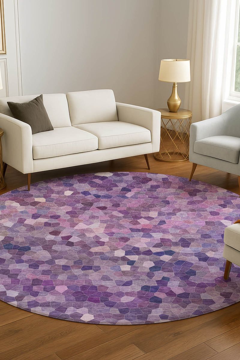Kaleidoscope KL1 Plum 9' x 12' Rug image number 3
