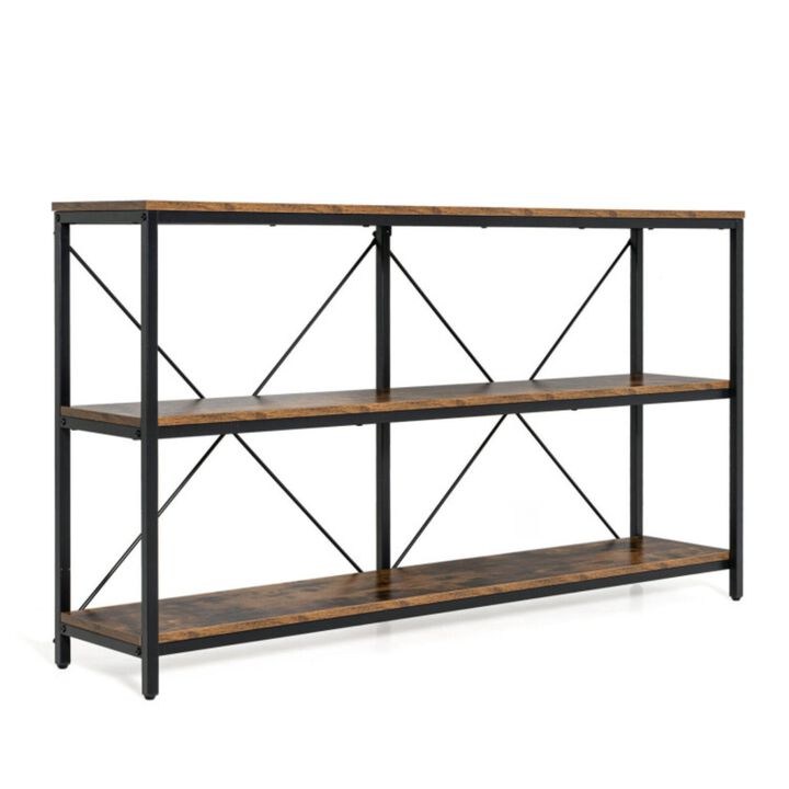 Hivvago 3-tier Console Table with Storage Shelves