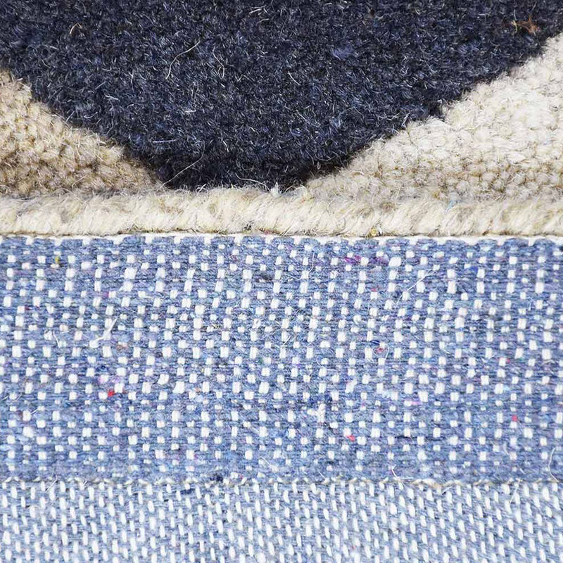 RUGSOTIC CARPETS HAND TUFTED WOOL ECO-FRIENDLY AREA RUGS  - Rectangle Shape, Size, Geometric Modern Design, High Pile Handmade Anti Skid Area Rugs for Living Room, Bed Room (K00548) image number 8