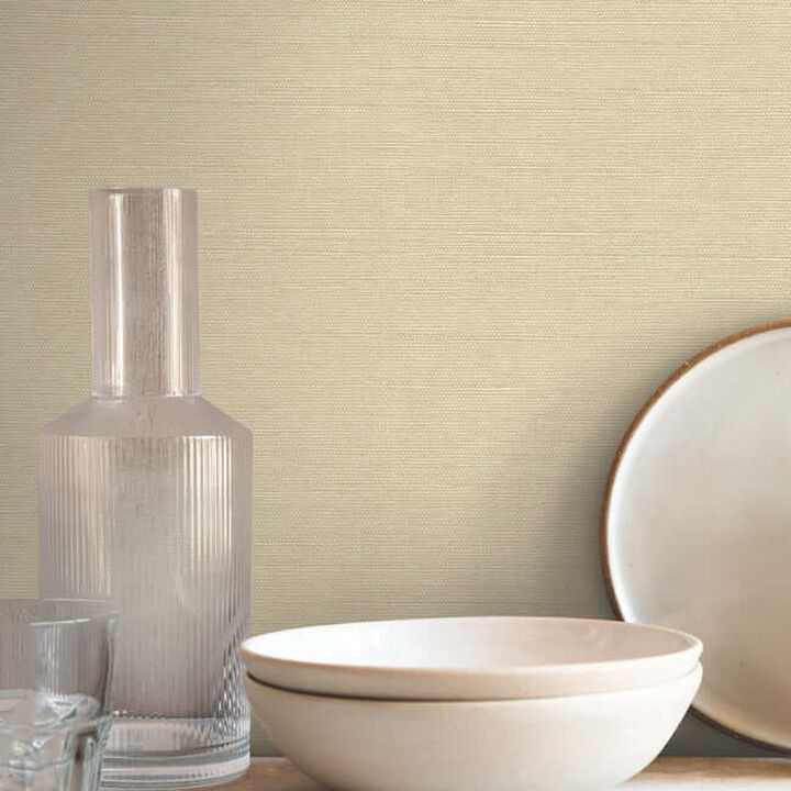 Shimmering Linen Cream Wallpaper