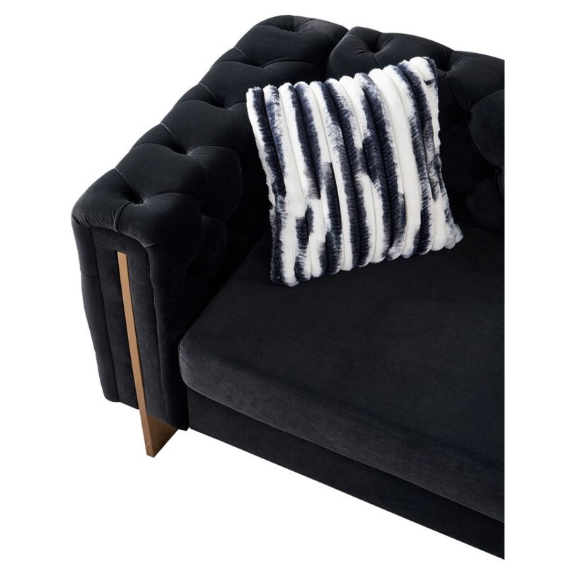 Grirn Velvet Chesterfield Sofa image number 6