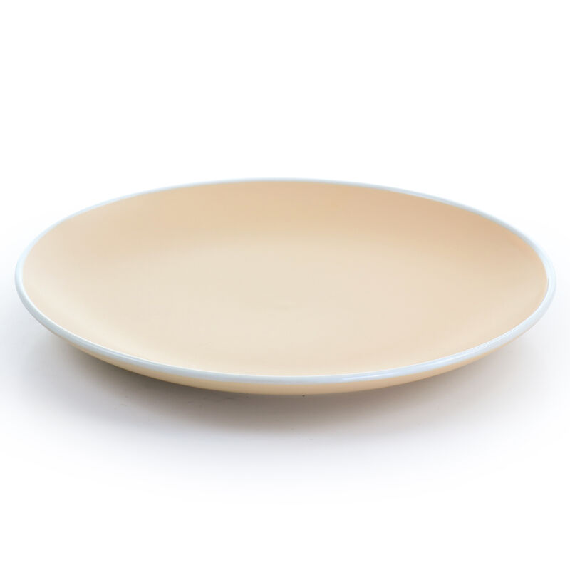 Spice by Tia Mowry Creamy Tahini 12 Piece Stoneware Dinnerware Set in Matte Orange