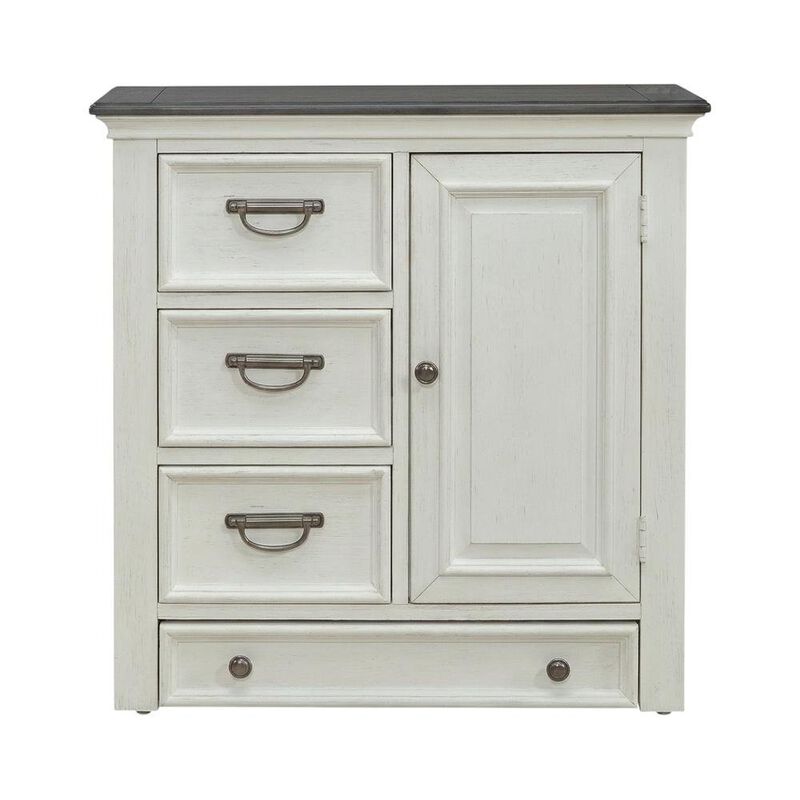 Liberty Furniture Cottage Pine Dog Feeding Station Cabinet with Pet Food Storage Drawers image number 0