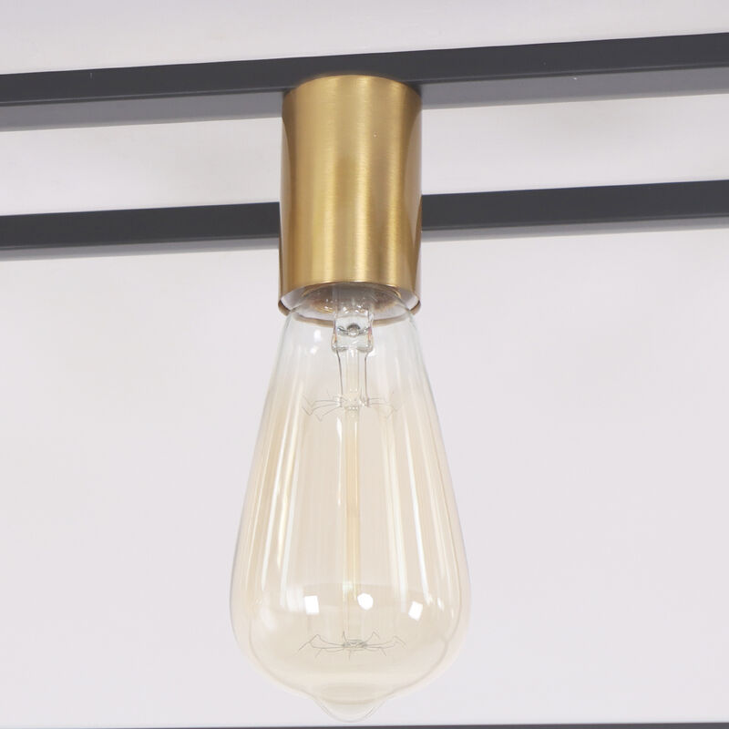 6 Lights Farmhouse Flush Mount Light for Low Ceiling Kitchen Island Style image number 4