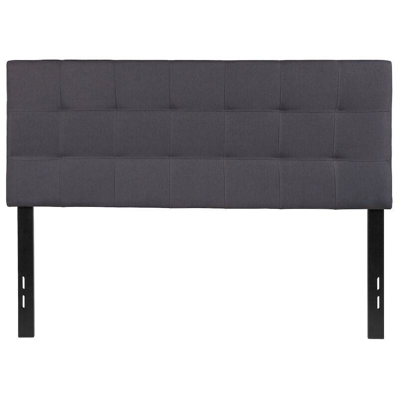 Flash Furniture Tufted Upholstered Full Size Headboard in Dark Gray Fabric image number 4