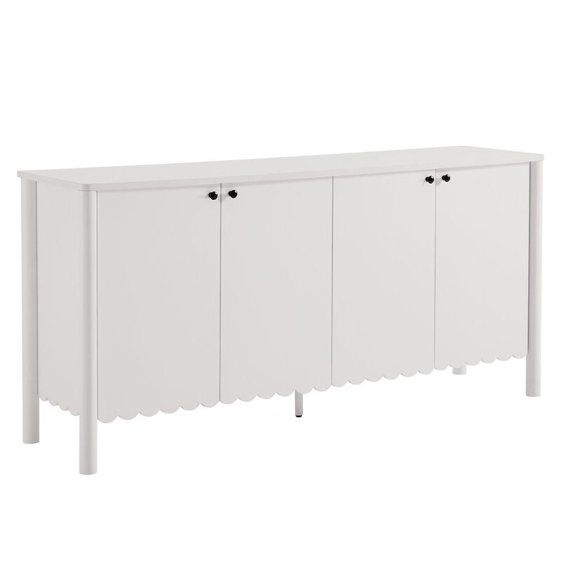 Modway Emmeline 4-Door Scalloped Sideboard in Sage image number 0
