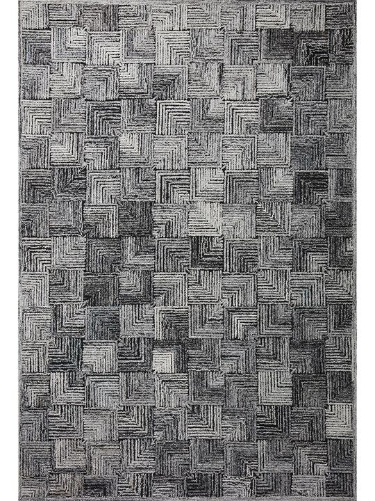 Prescott PRE03 Silver 8'6" x 12' Rug