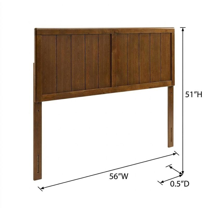 Wood Full Headboard with Solid Construction and Easy Wall Mount Design image number 1