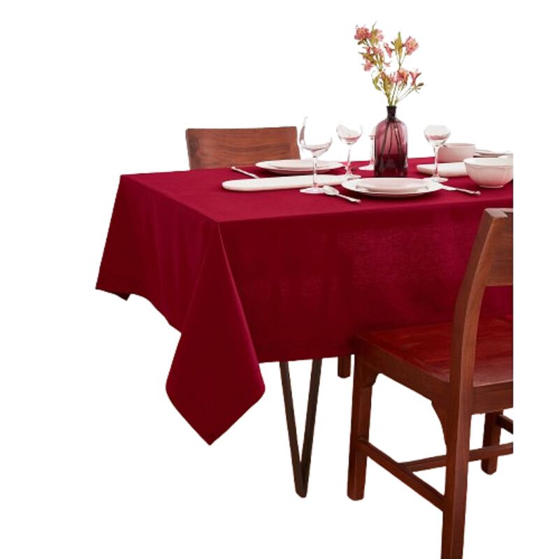 Solino Home 75% Cotton X 25% Linen Tablecloth - Dru - Cotton Linen Plain