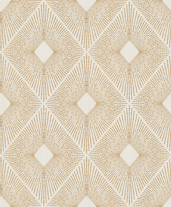 Harlowe White & Gold Wallpaper