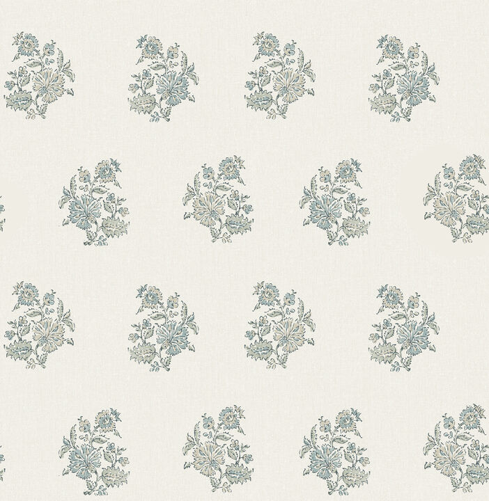 Overbrook Sage Bouquet Toss Wallpaper