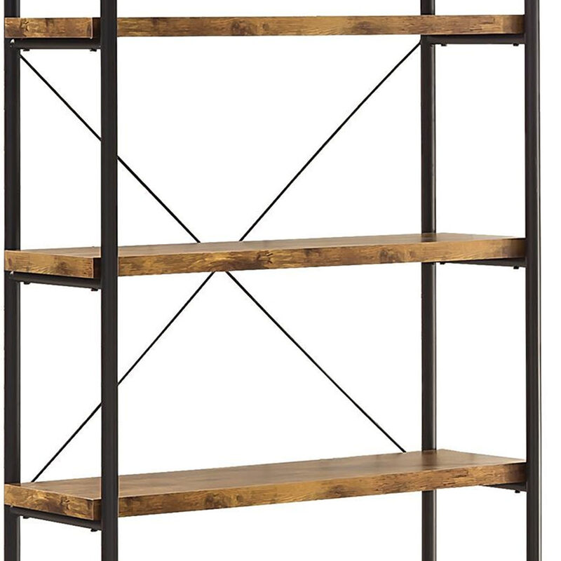 Rustically designed Bookcase With 4 Open Shelves