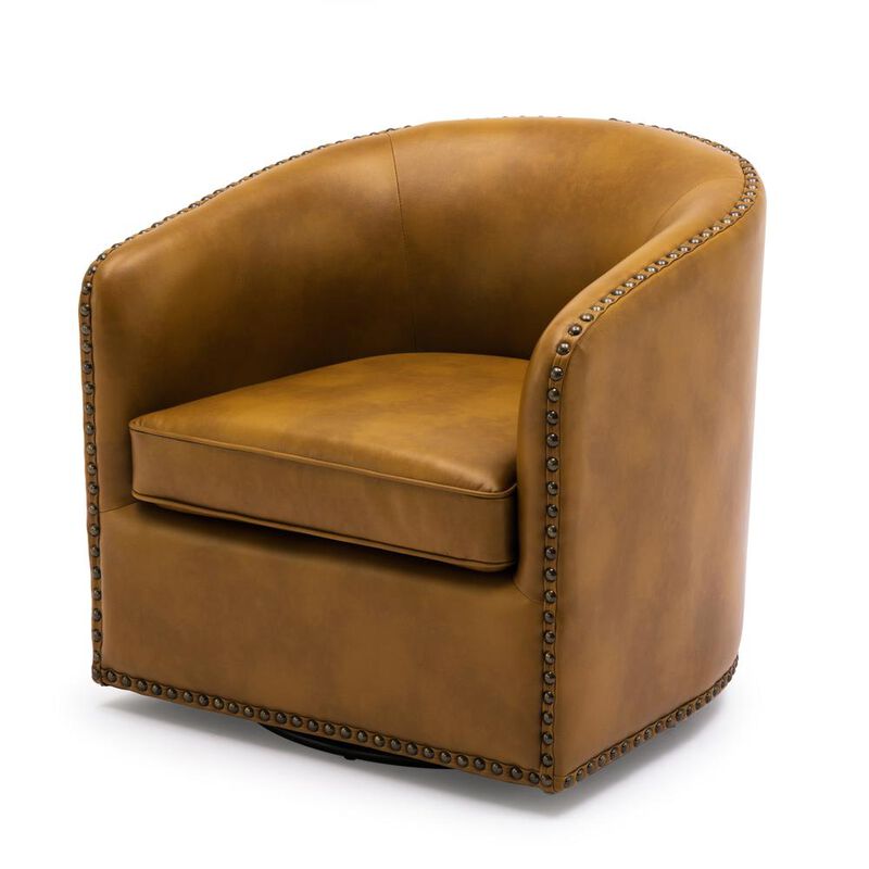 Comfort Pointe Tyler Swivel Arm Chair - Camel