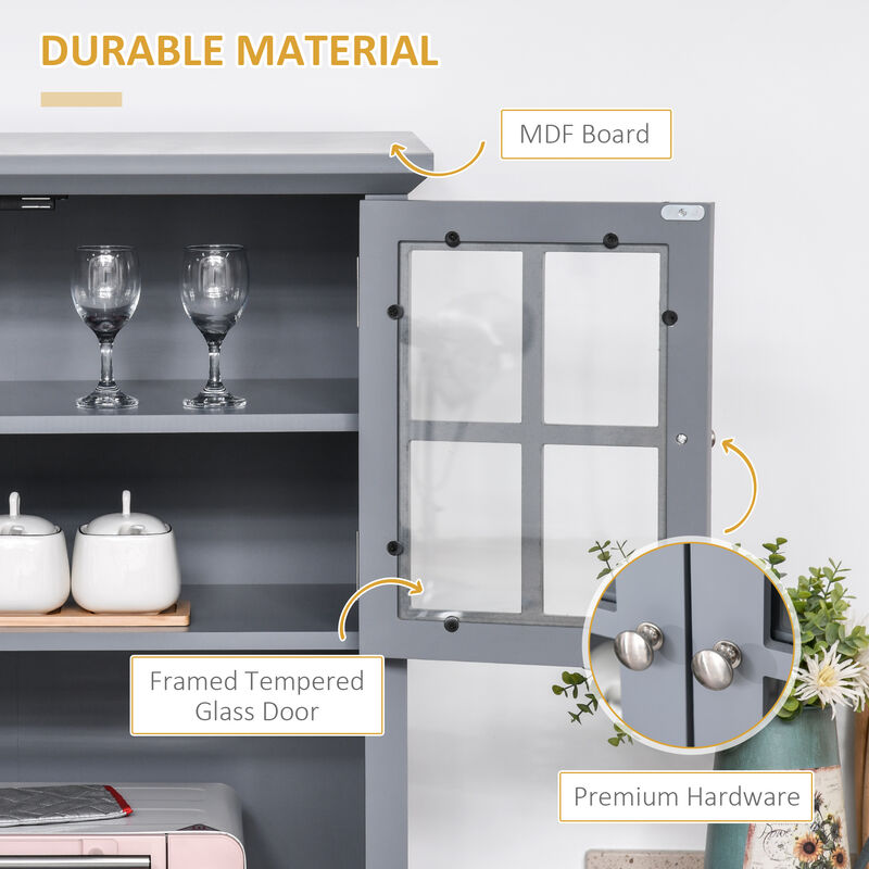 Modern Freestanding Pantry Cabinet for Dishes, Cookware, and Essentials image number 2