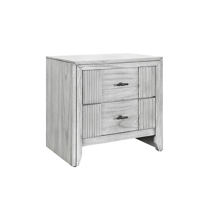 Elsie Grey Contemporary Bedroom Nightstand image number 1