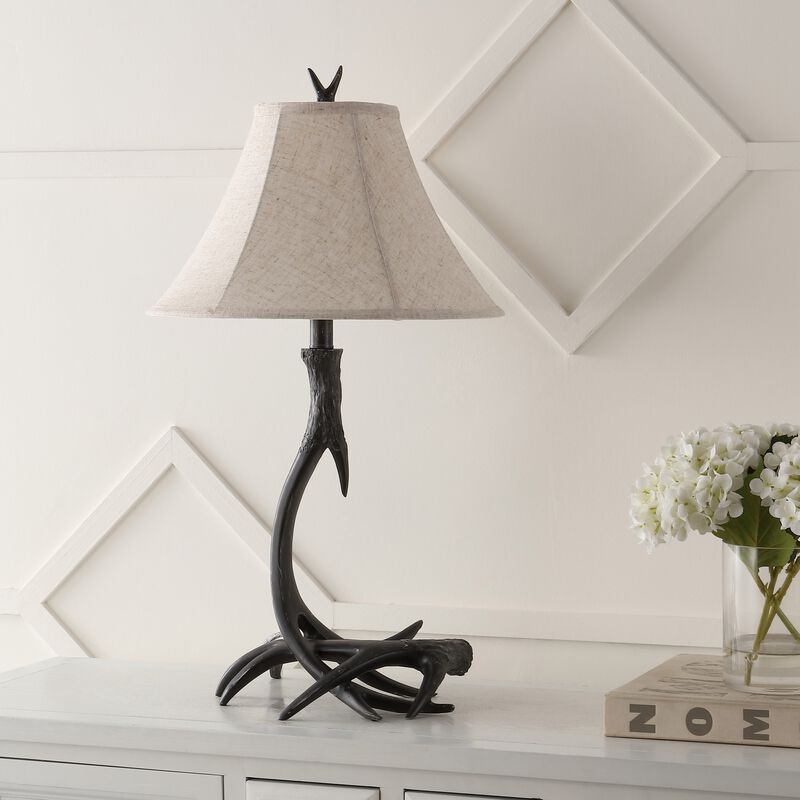Antler Rustic Resin LED Table Lamp