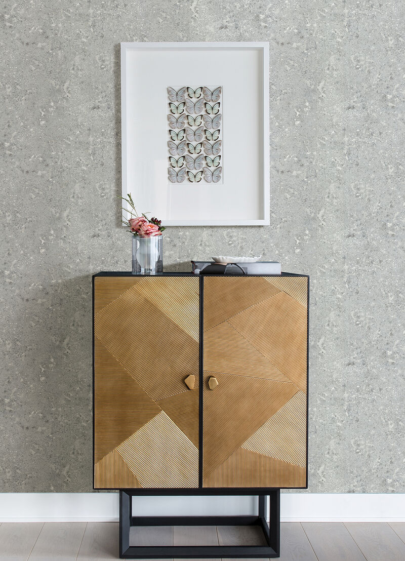 Kulta Silver Cement Wallpaper image number 1