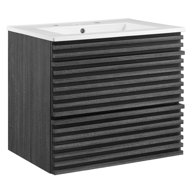 Render 24" Wall-Mount Bathroom Vanity image number 2