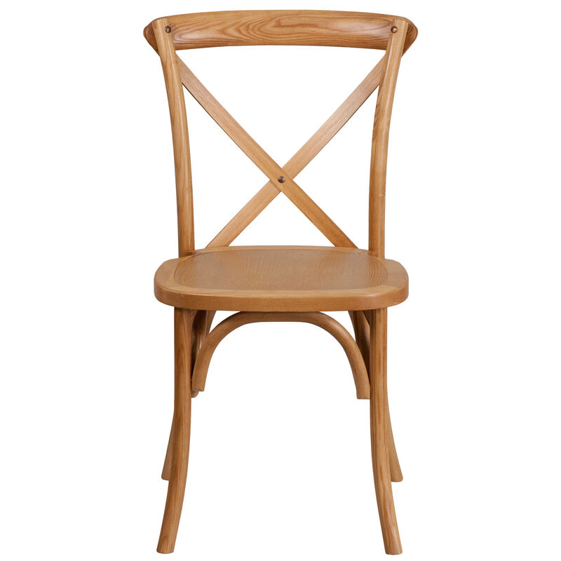 Wood Cross Back Chairs image number 9