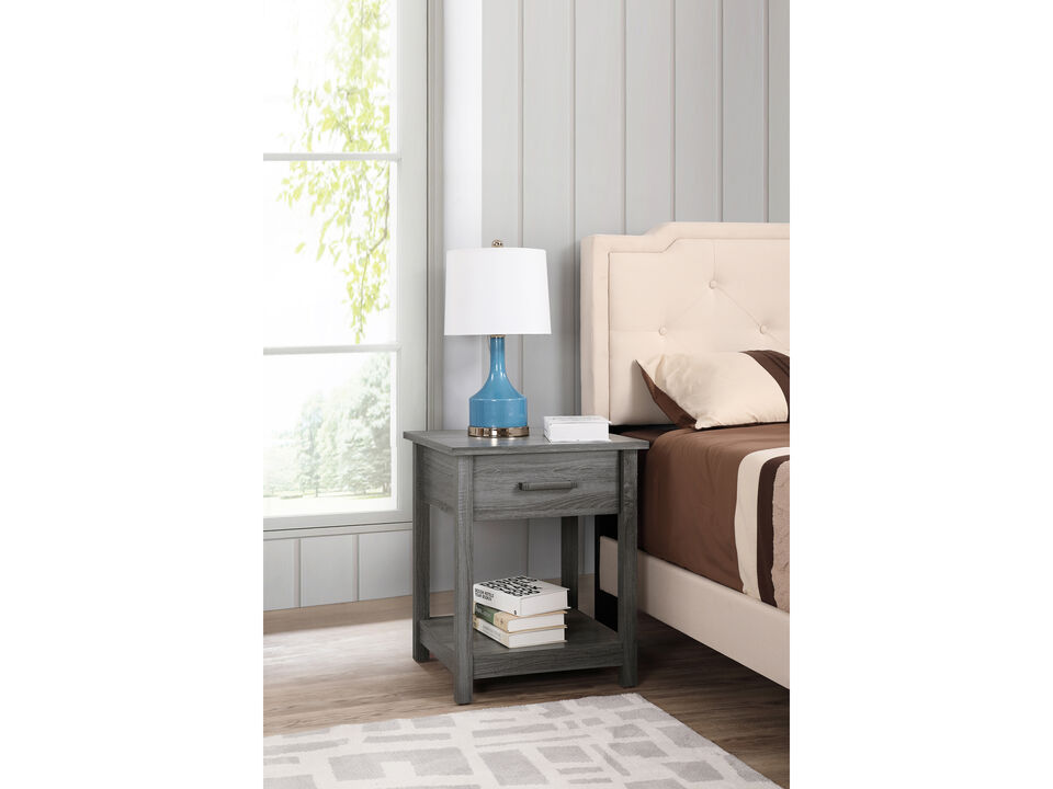 Salem 1-Drawer Nightstand (24 in. H x 19 in. W x 20 in. D)
