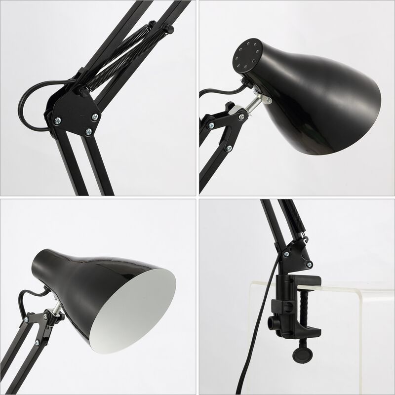 Odile Classic Industrial Adjustable Articulated Clamp On LED Task Lamp