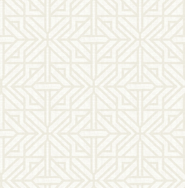 Hesper Ivory Geometric Wallpaper