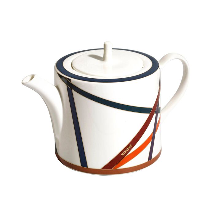 Tea & Coffee Pot NASTRI MULTICOLOR, diam. 4.72", H 5.12"