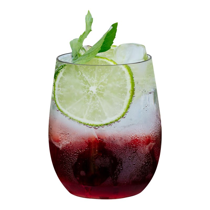 12 oz. Clear Elegant Stemless Plastic Wine Glasses (64 Glasses) image number 2