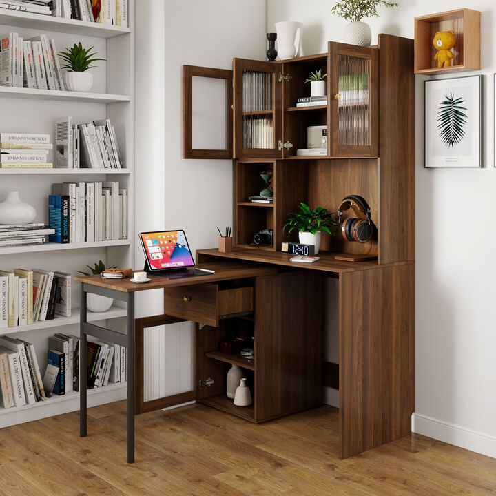 Tofrop Computer Desk with  Bookshelf