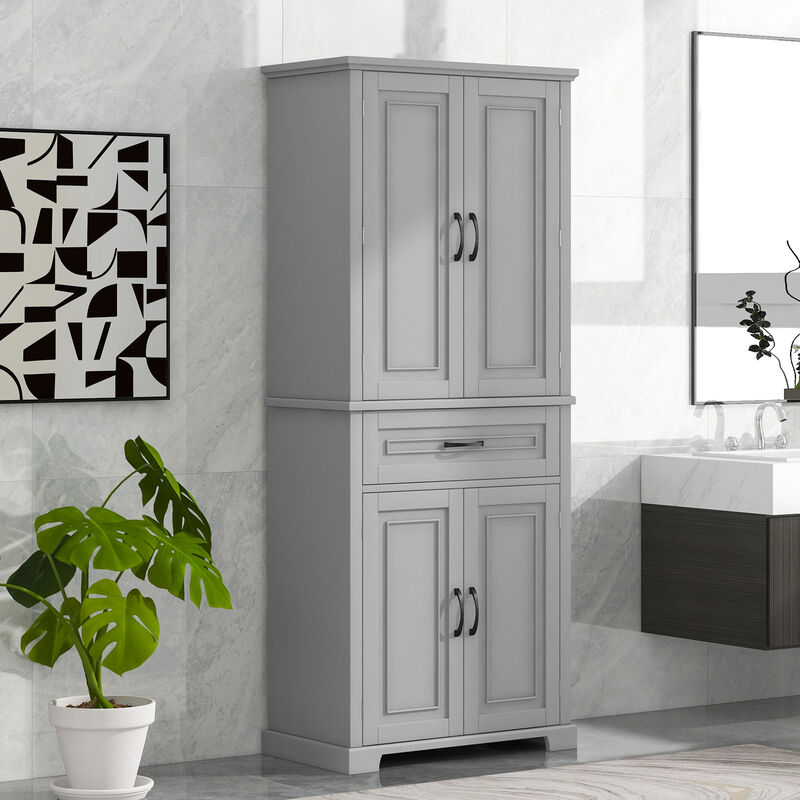 Merax Bathroom Storage Cabinet with Adjustable Shelf