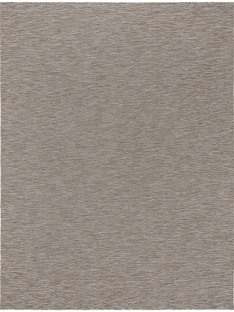 Washable Solutions WSL01 Gray/Mocha 10' x 14' Rug