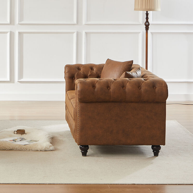 Bralru chesterfield loveseat image number 4