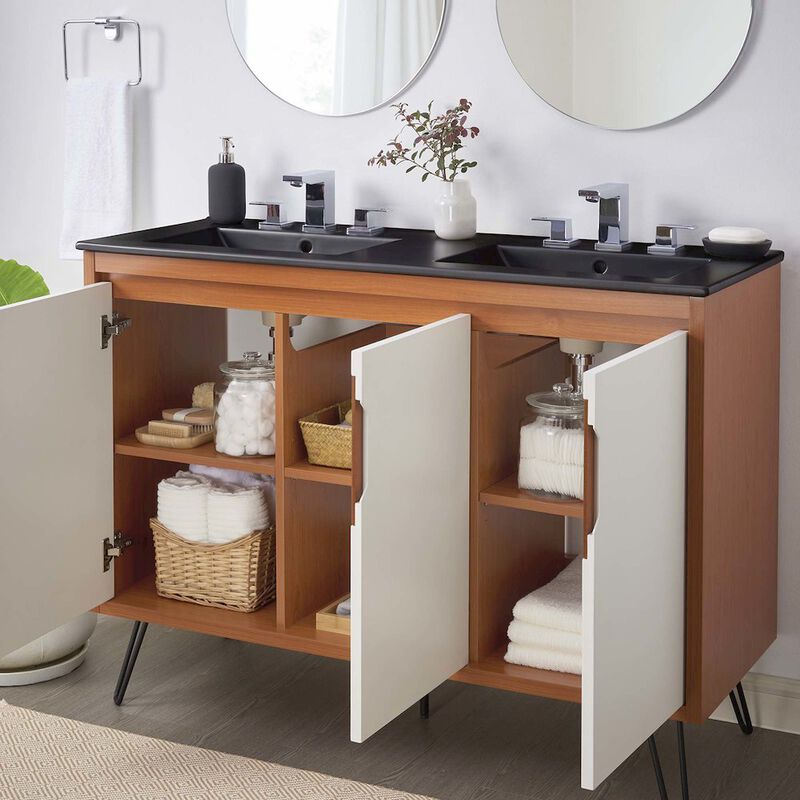 Energize 48" Double Sink Bathroom Vanity image number 8