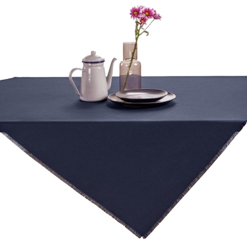 Linen Table Throw - Fringe