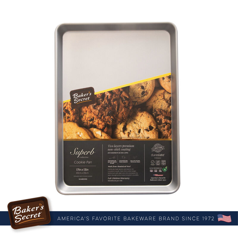 Baker's Secret Cookie Sheet, Double Layer Nonstick Coating, Aluminized Steel, Superb Collection