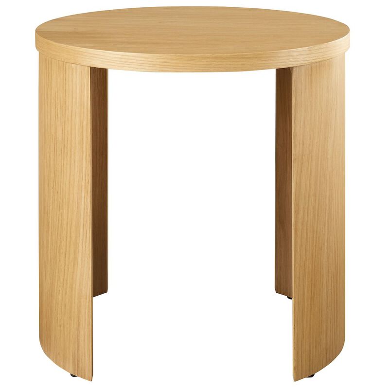 Aspect Round Wood End Table image number 4