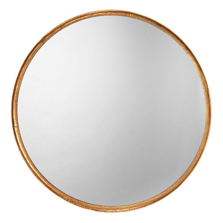 Refined Iron Round Mirror
