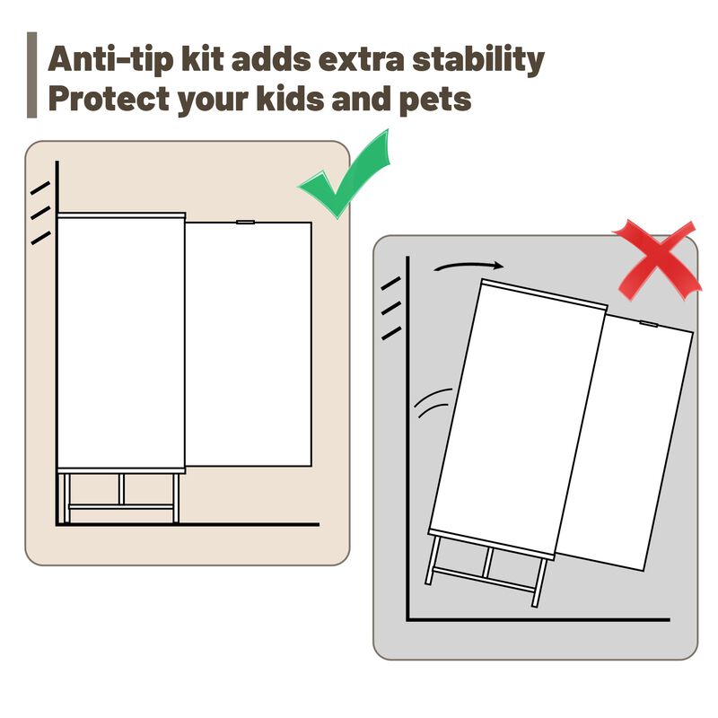2-Door Accent Cabinet Storage Cabinet