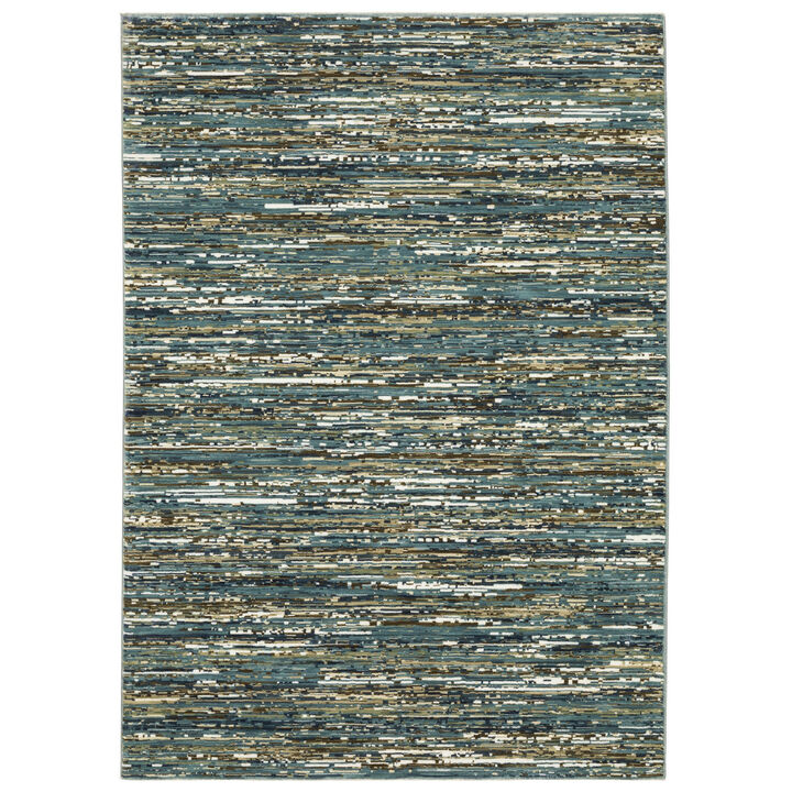 HomeRoots Striped Area Rug