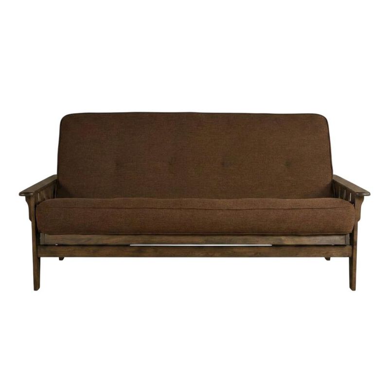 Tucson Frame-Rustic Walnut Finish-Linen Cocoa Mattress image number 3