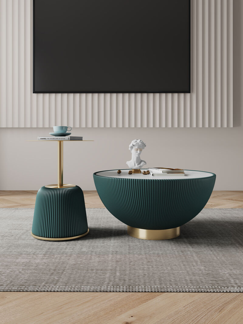 Anderson Green Coffee Table and Accent Table