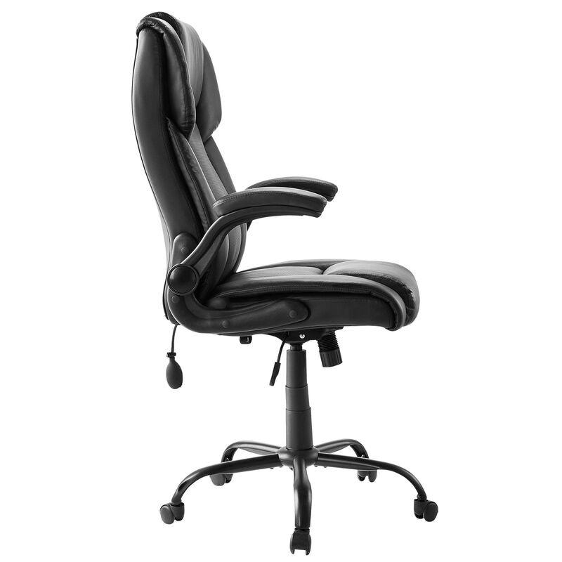 Executive Office Chair, Ergonomic PU Leather with Lumbar Support & Armrests image number 8