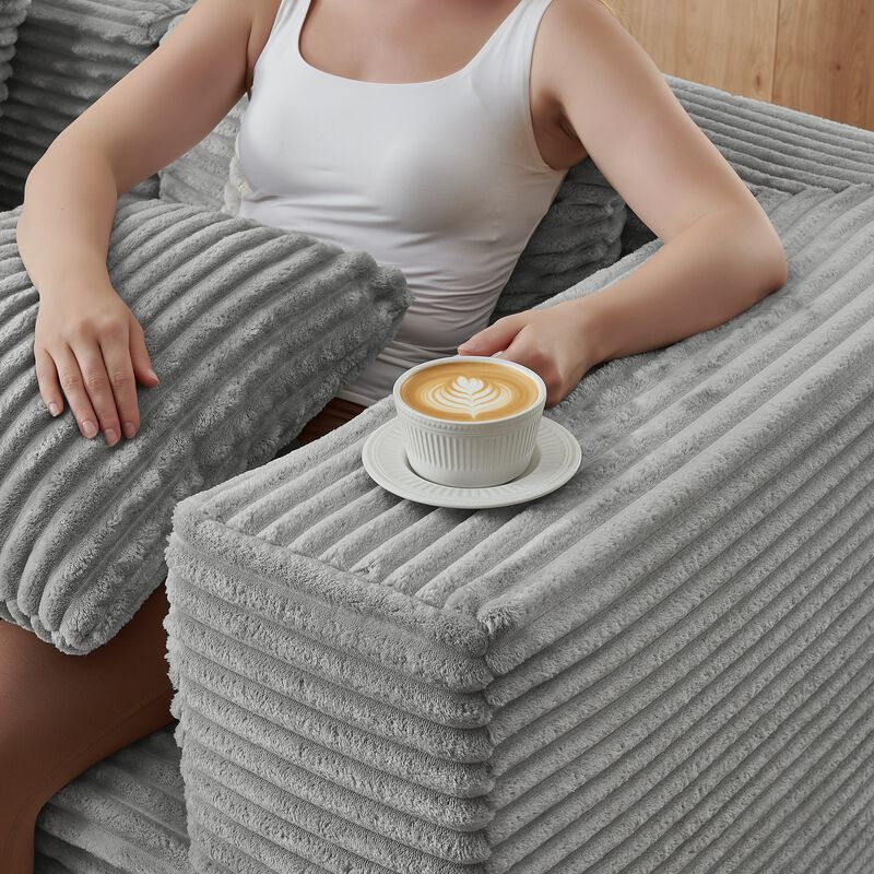 Dulp U-Shaped Boneless Sectional Sofa image number 4